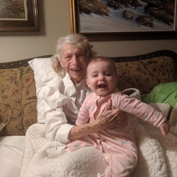 Grandma Lucy and Vivy, so happy together